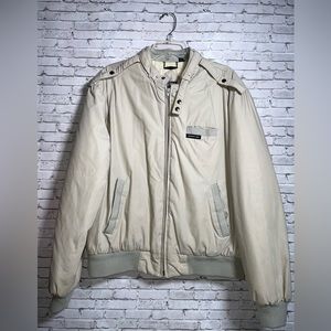 Men’s Size 42 Members Only Lined Jacket Tan